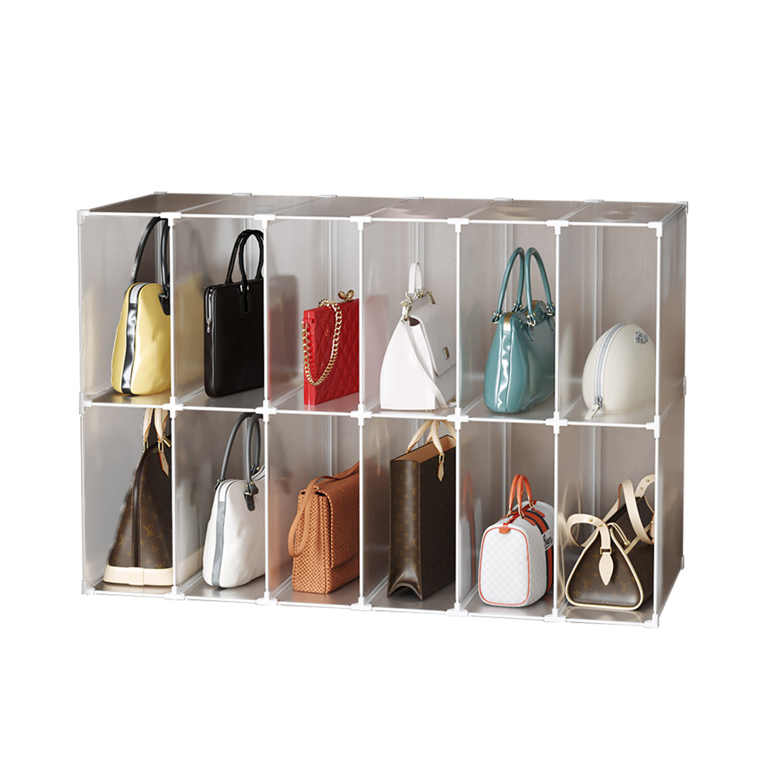 SOGA 12-Cube Portable Bag Box Foldable Cubby DIY Organiser Tote Clutch –  Coles Best Buys Online Exclusives