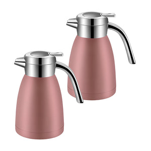 SOGA 2X 1.2L Stainless Steel Water Bottle Insulated Vacuum Flask Coffee Jug Thermal Pink