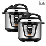 SOGA 2X Electric Stainless Steel Pressure Cooker 10L 1600W Multicooker 16