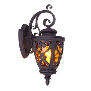 Vintage Lantern 57cm Outdoor Antique Bronze Wall Sconce Classic Rustic Exterior Light Fixture