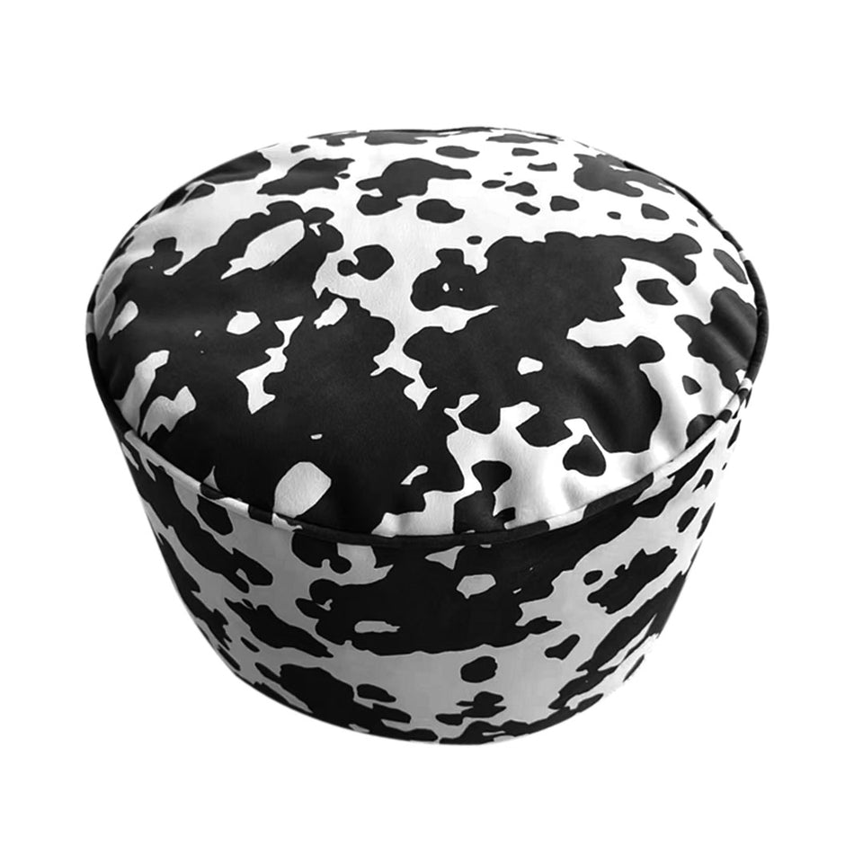 SOGA 48x35cm Round Soft Pouffe Seat Cushion Elegant Home Accent Décor Stylish Footstool