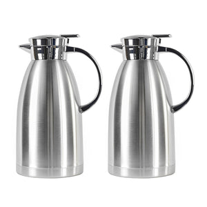 SOGA 2X 1.8L Stainless Steel Water Bottle Insulated Vacuum Flask Coffee Jug Thermal