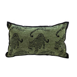 SOGA 30cm Throw Pillow Green Leopard Lumbar Decorative Cushion for Living Room