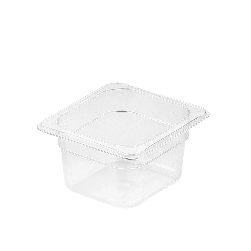 SOGA 100mm Clear Gastronorm GN Pan 1/6 Food Tray Storage