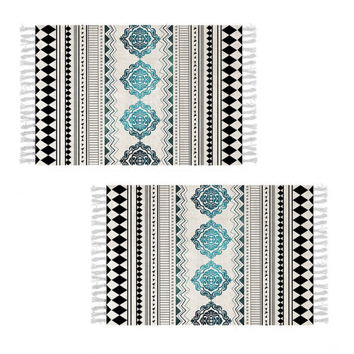 SOGA 2X 90cm Boho Bathroom Rug Vintage Kitchen Area Runner Rugs Home Decor