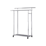 SOGA 120cm Stainless Steel Floor-Standing Clothes Rack - Durable and Space-Saving Laundry Organizer