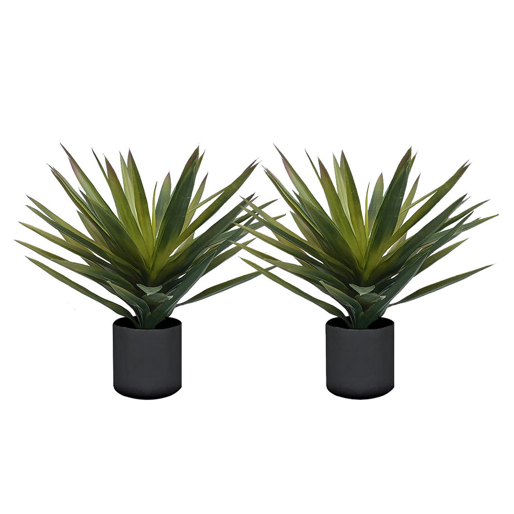 SOGA 2X 45cm Yucca Plant Giant Palm Lily Artificial Plant Tabletop Home Accent Decor