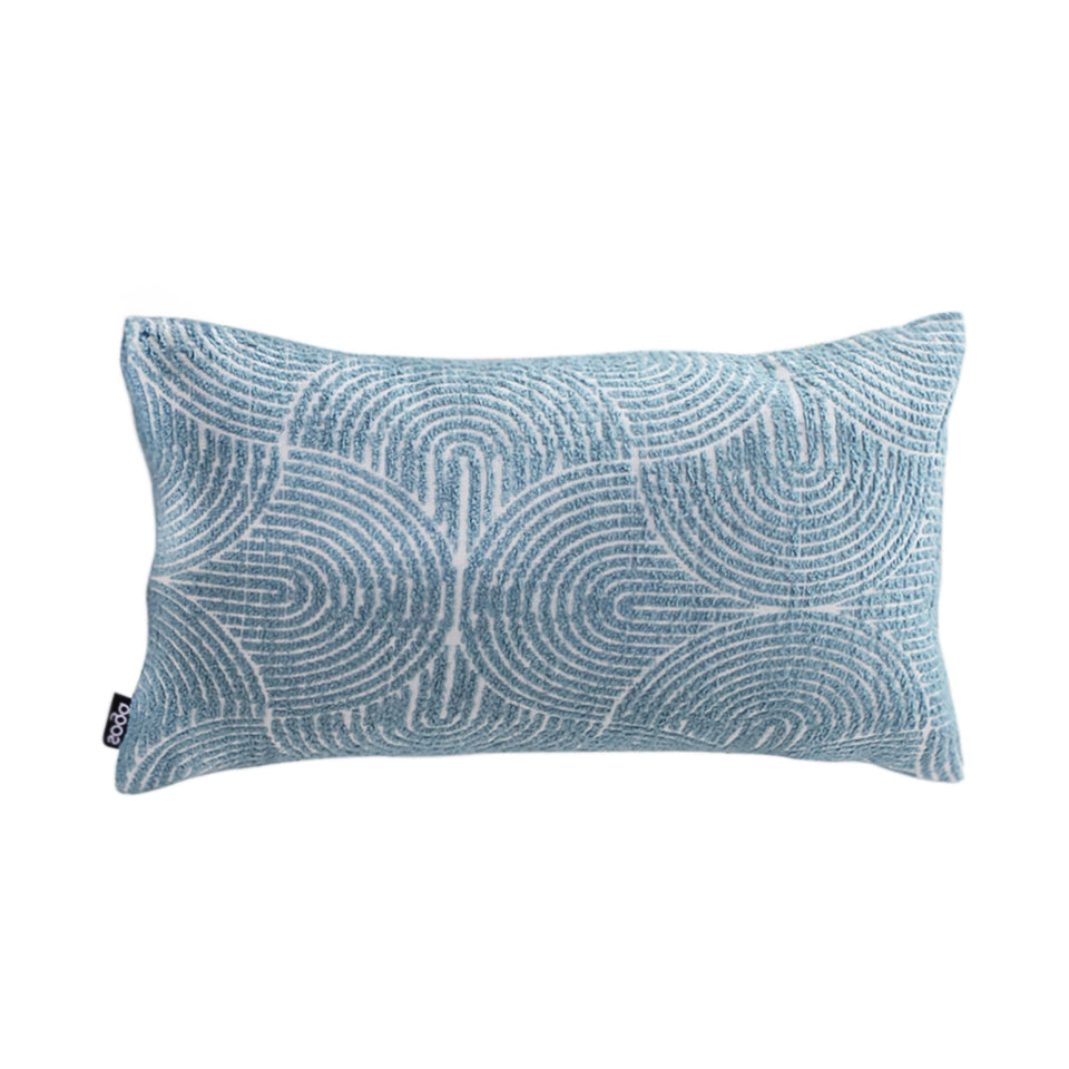 SOGA 35cm Blue Throw Pillow Geometric Indoor and Outdoor Corded for Home Decor