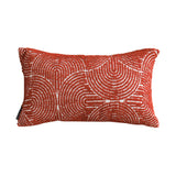 SOGA 35cm Throw Pillow Burgundy Cinnabar Perfect Burnt Indoor and Outdoor Corded for Home Decor