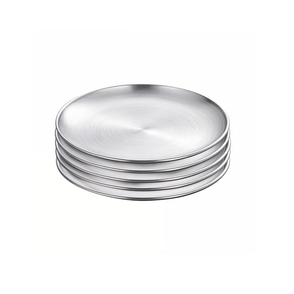 SOGA 17cm Premium Silver Grilling Plate Durable Heat Resistant Perfect for BBQs and Outdoor Cooking Kitchen Essential