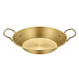 SOGA 29cm Signature Dry Pot And crafted with 201 Material in Gold For Kitchen Essential