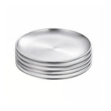 SOGA 26cm Premium Silver Grilling Plate Durable, Heat Resistant Perfect for BBQs and Outdoor Cooking Kitchen Essential