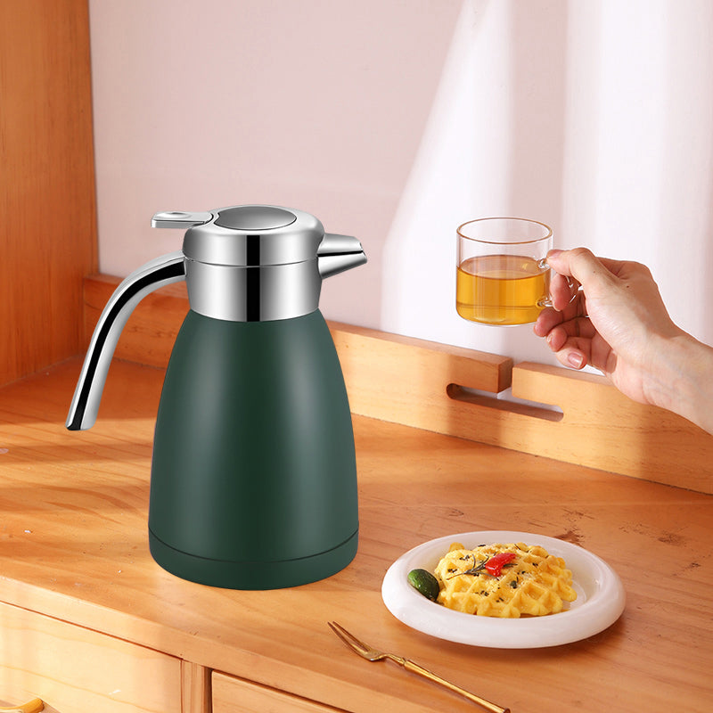 SOGA 2X 1.8L Stainless Steel Water Bottle Insulated Vacuum Flask Coffee Jug Thermal Green