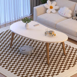 SOGA 2X 80x40cm White Living Room Nordic  Coffee Table Simple Modern Home Style