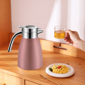 SOGA 1.2L Stainless Steel Water Bottle Insulated Vacuum Flask Coffee Jug Thermal Pink