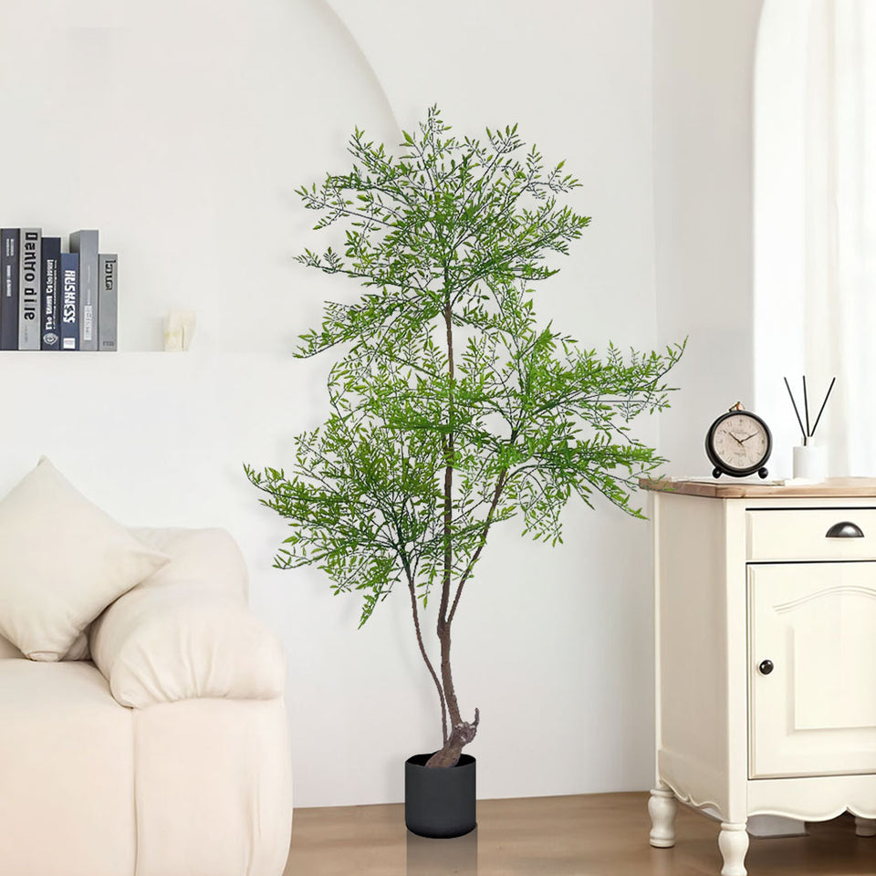 SOGA 150cm Nandina Heavenly Bamboo Tree Artificial Plant Home Accent Decor