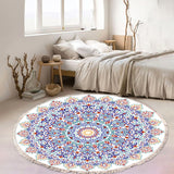 SOGA 2X 120cm Mandala Round Area Thick Anti-slip Doormat, Home Decor