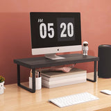 SOGA 50cm Black Computer Monitor Elevated Stand Desktop Support Station Rack