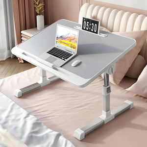 SOGA 2X 60X40cm Grey Small Laptop Bed Portable Foldable Study Table Adjustable