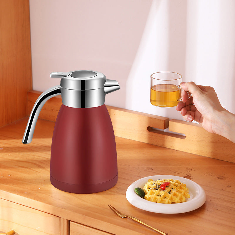 SOGA 2X 1.2L Stainless Steel Water Bottle Insulated Vacuum Flask Coffee Jug Thermal Red