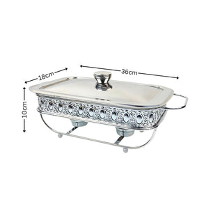 Soga 1.5L Lace Edge Dining Stove Silver Color Portable Dining Cooking Appliance for Kitchen Essential