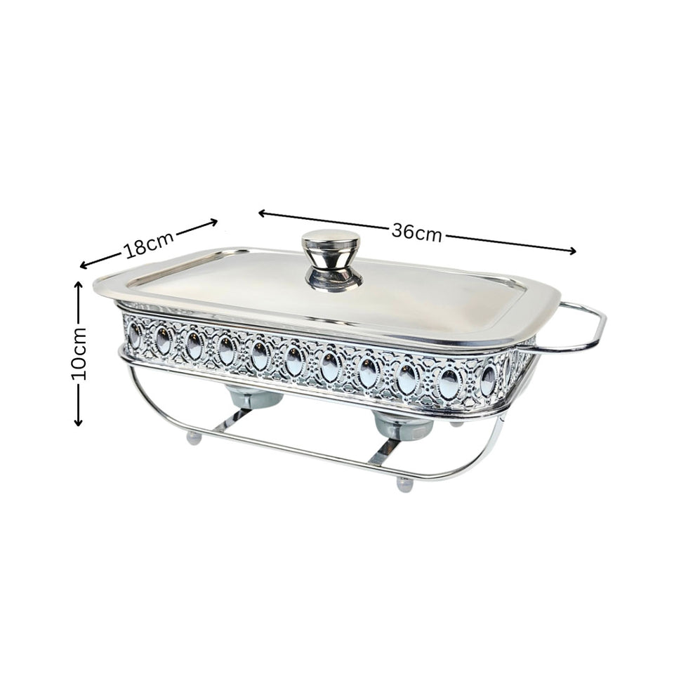 Soga 1.5L Lace Edge Dining Stove Silver Color Portable Dining Cooking Appliance for Kitchen Essential