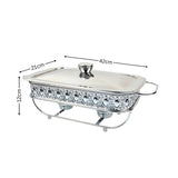 SOGA 2L Lace Edge Dining Stove Silver Color Portable Dining Cooking Appliance for Kitchen Essential