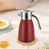 SOGA 2X 1.8L Stainless Steel Water Bottle Insulated Vacuum Flask Coffee Jug Thermal Red