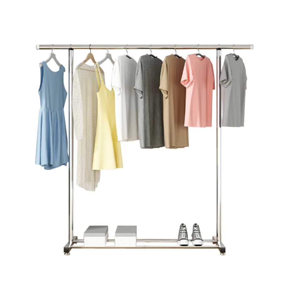 SOGA 2X 125cm Stainless Steel Floor Standing Clothes Rack Durable and Space-Saving Laundry Organizer