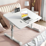 SOGA 2X 60X40cm White Small Laptop Bed Portable Foldable Study Table Adjustable