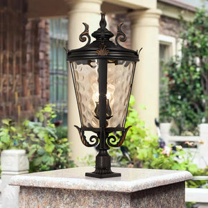 Vintage Lantern 4X 71.2cm Wall Lamp Modern Aluminum & Glass Wall Light Classic Outdoor Sconce Decorative Exterior Lighting