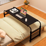 SOGA 120x45cm Black Cross Bed Movable Desk Table w/ Adjustable Length & Height