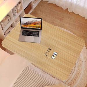 SOGA 2X 40x80cm Walnut Bedside Table Movable Bedroom Desk Student Computer Table