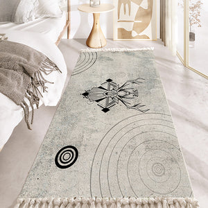 SOGA 90cm Woven Minimalist Bedroom Area Rug Carpet Home Decor