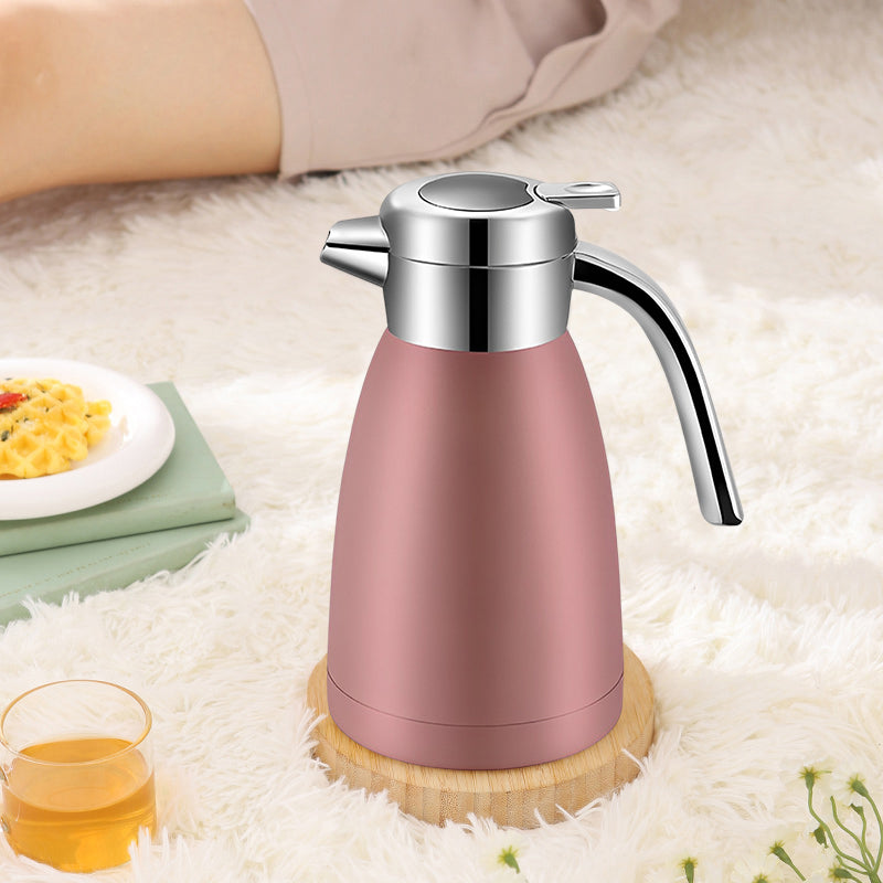 SOGA 2X 1.2L Stainless Steel Water Bottle Insulated Vacuum Flask Coffee Jug Thermal Pink