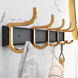 SOGA 41cm Wall Mounted Towel Rack Space-Saving Hanger Organiser with Durable Hooks