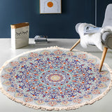 SOGA 2X 120cm Mandala Round Area Thick Anti-slip Doormat, Home Decor