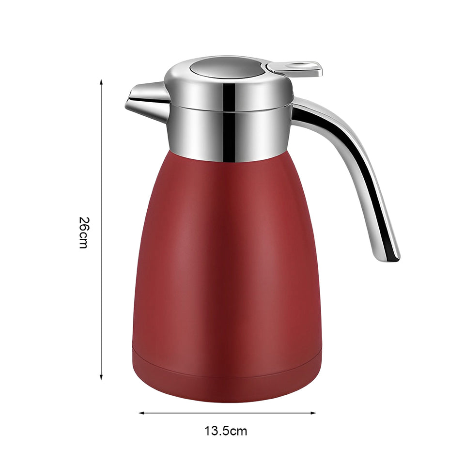 SOGA 2X 1.8L Stainless Steel Water Bottle Insulated Vacuum Flask Coffee Jug Thermal Red