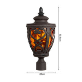 Vintage Lamp 2X 50.8cm Elegant Post Light with Aluminum and Glass Lantern Classic Outdoor Lighting