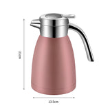 SOGA 2X 1.2L Stainless Steel Water Bottle Insulated Vacuum Flask Coffee Jug Thermal Pink