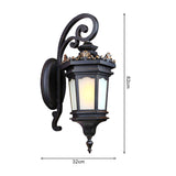 Vintage Lantern 62cm Wall Light Elegant Aluminum & Glass Design Classic Outdoor Lighting Rustic Vintage Style