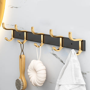 SOGA 41cm Wall Mounted Towel Rack Space-Saving Hanger Organiser with Durable Hooks