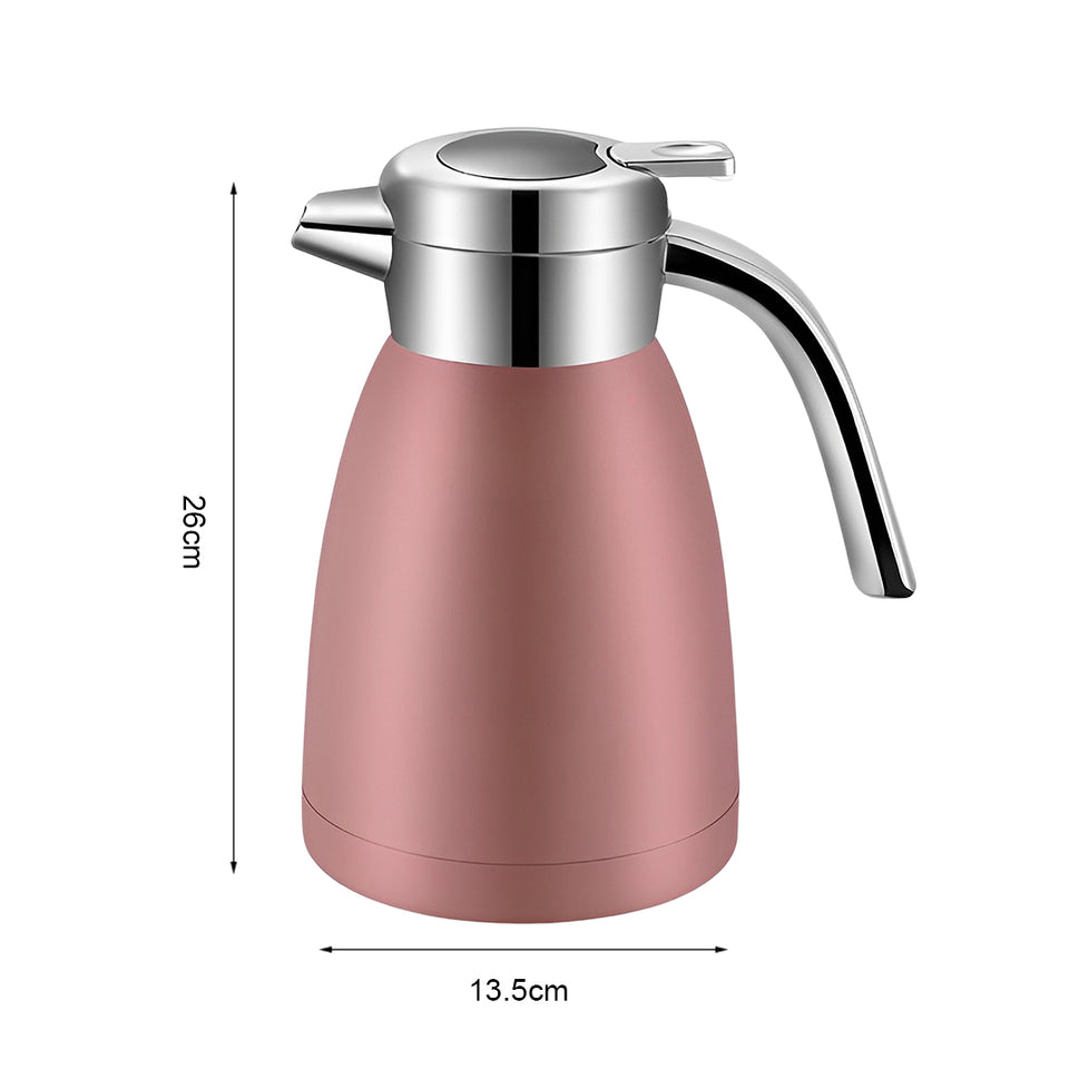 SOGA 2X 1.8L Stainless Steel Water Bottle Insulated Vacuum Flask  Coffee Jug Thermal Pink