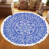 SOGA 2X 120cm Mandala Round Tapestry Indian Area Rug for Living Room Lounge Anti-slip Doormat Home Decor