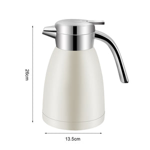 SOGA 2X 1.8L Stainless Steel Water Bottle Insulated Vacuum Flask Coffee Jug Thermal White