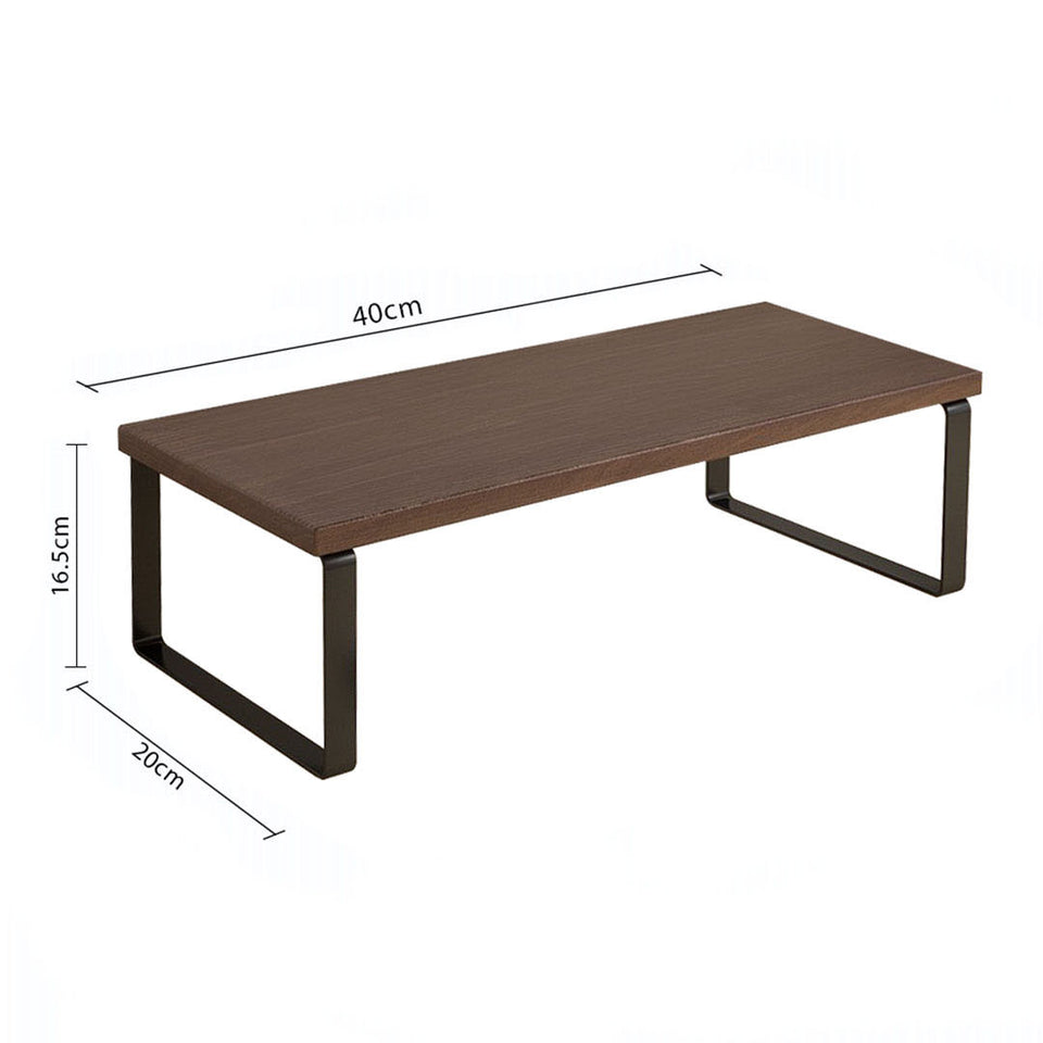 SOGA 40cm Black Computer Monitor Heightening Stand Desktop Support Station Rack