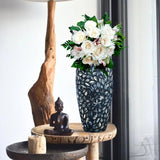 SOGA 35x17cm Blue Large Ceramic Flower Vase Elegant Living Room Home Decor