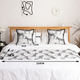 SOGA 1.5m Bed Light Luxury Zebra Vintage Bed Scarf Runner Bedding Tail Pad Flag For Home Hotel Set of 3