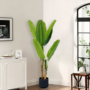 SOGA 160cm Banna Plant Bird of Paradise Tree Artificial Plant Home Accent Decor