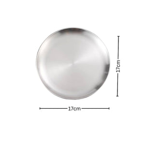 SOGA 17cm Premium Silver Grilling Plate Durable Heat Resistant Perfect for BBQs and Outdoor Cooking Kitchen Essential